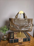 Celine Boogie Satchel (Olive-Green)