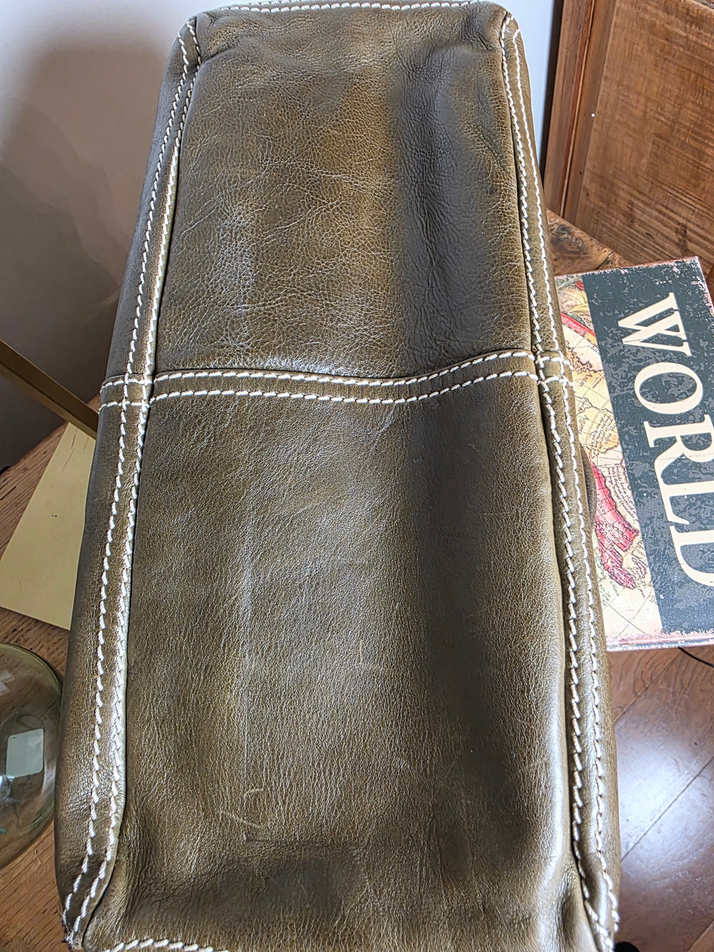 Celine Boogie Satchel (Olive-Green)