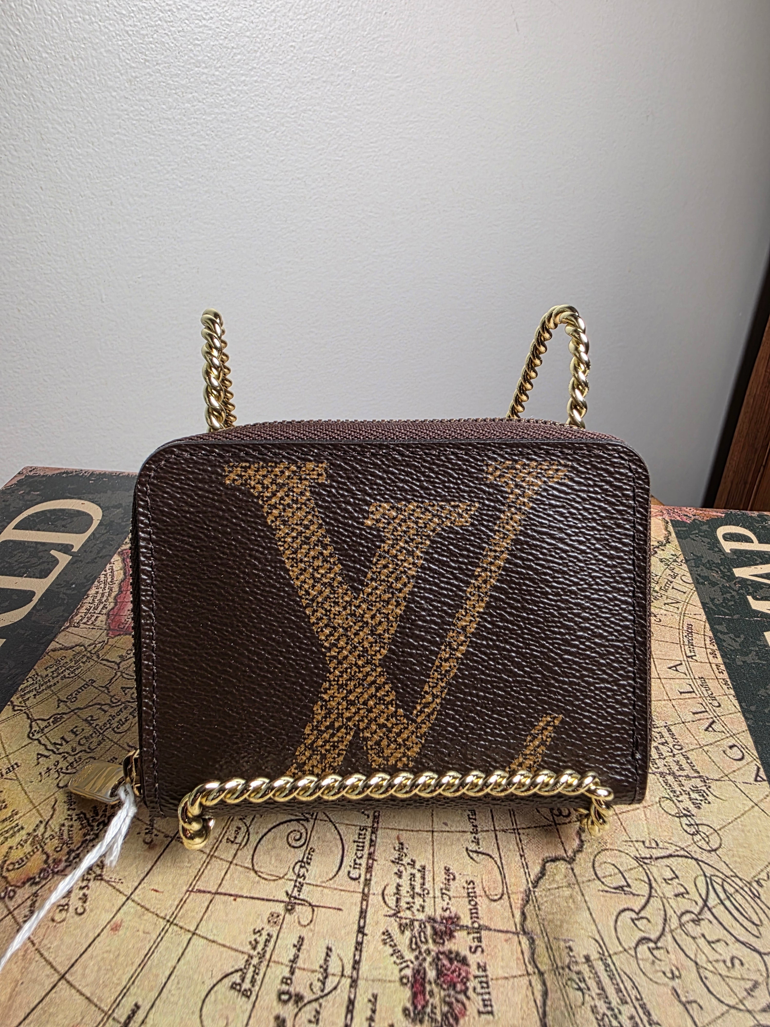 Louis Vuitton Reverse Monogram Zippy Compact Wallet