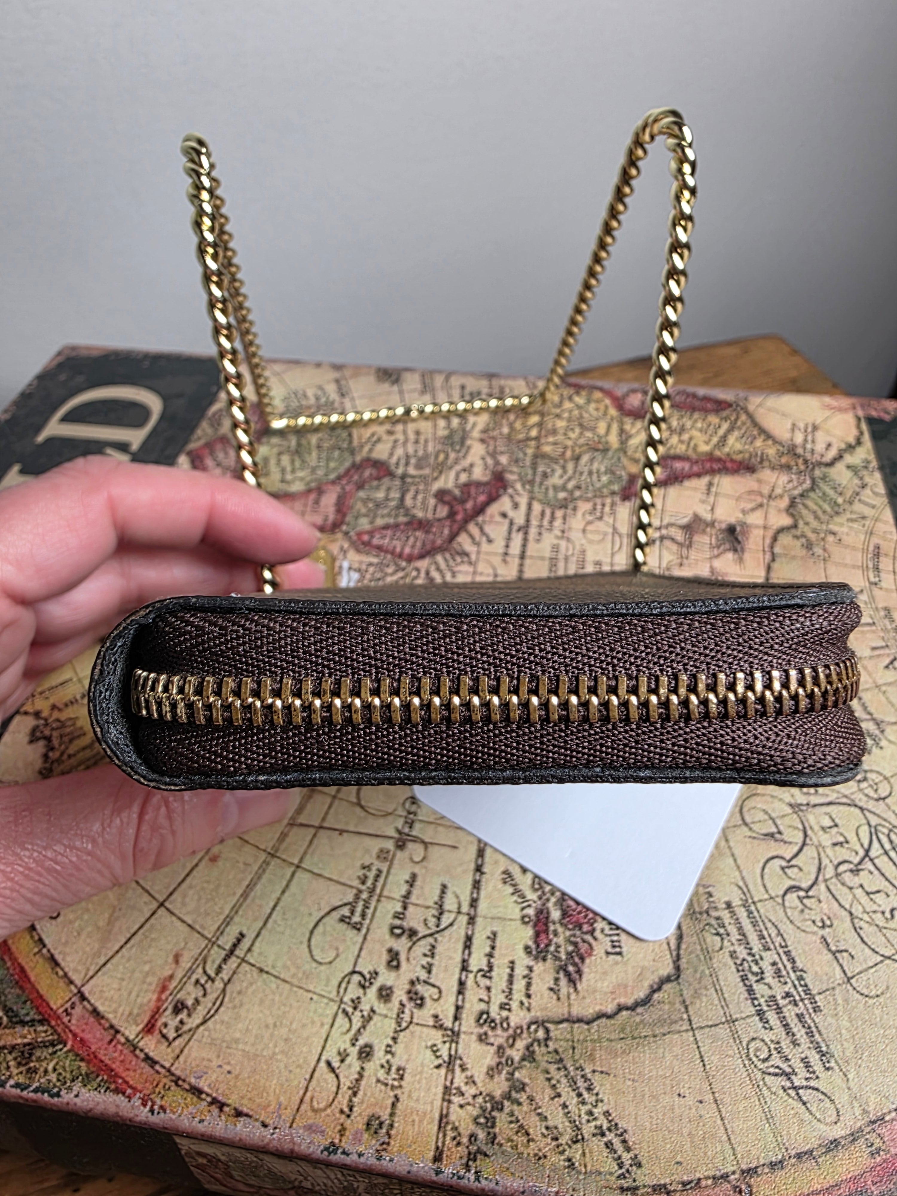 Louis Vuitton Reverse Monogram Zippy Compact Wallet