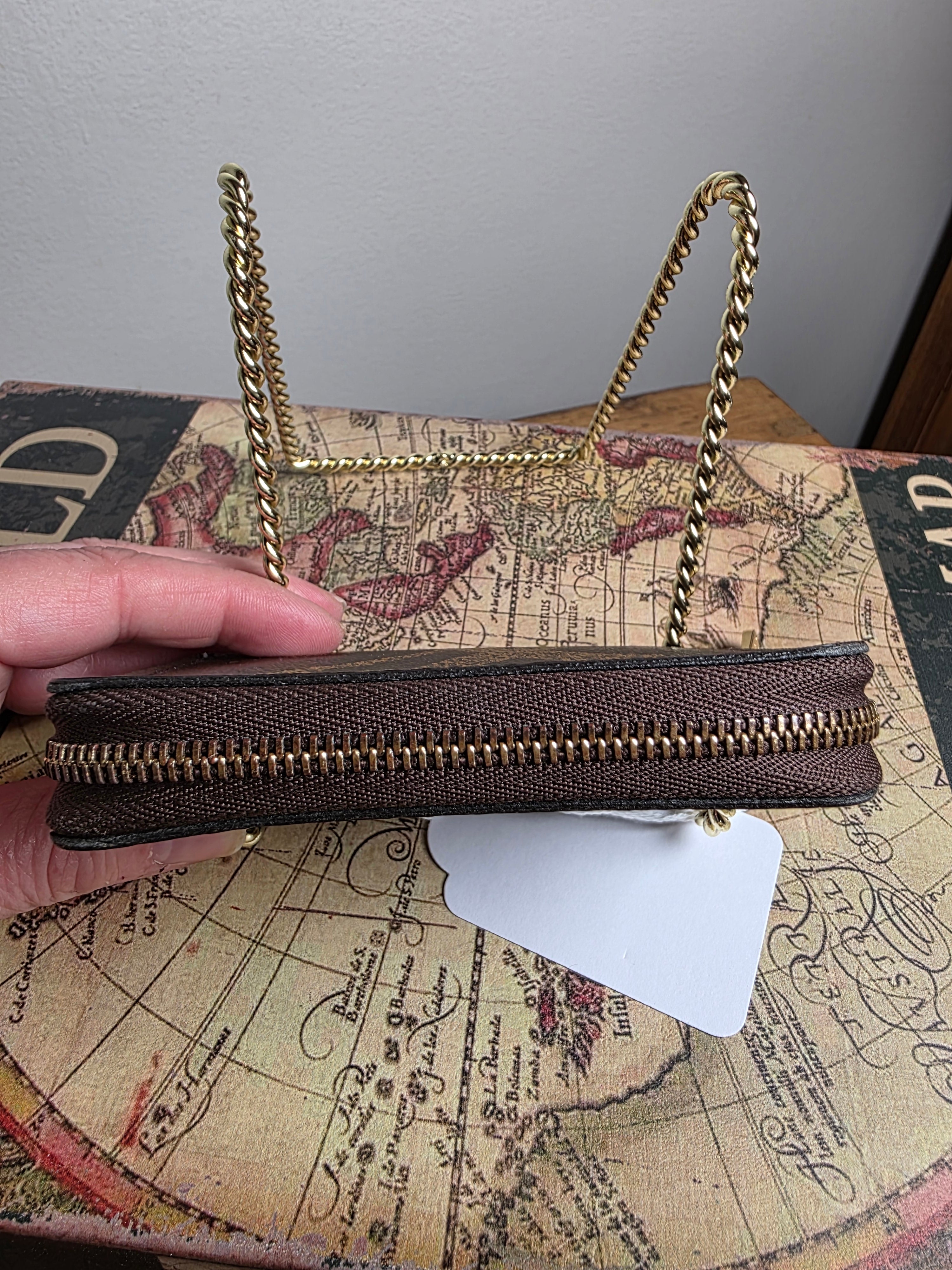 Louis Vuitton Reverse Monogram Zippy Compact Wallet
