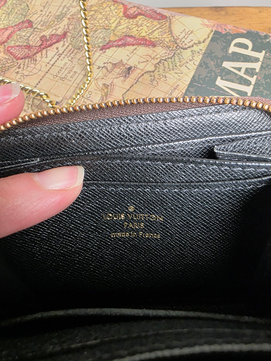 Louis Vuitton Reverse Monogram Zippy Compact Wallet