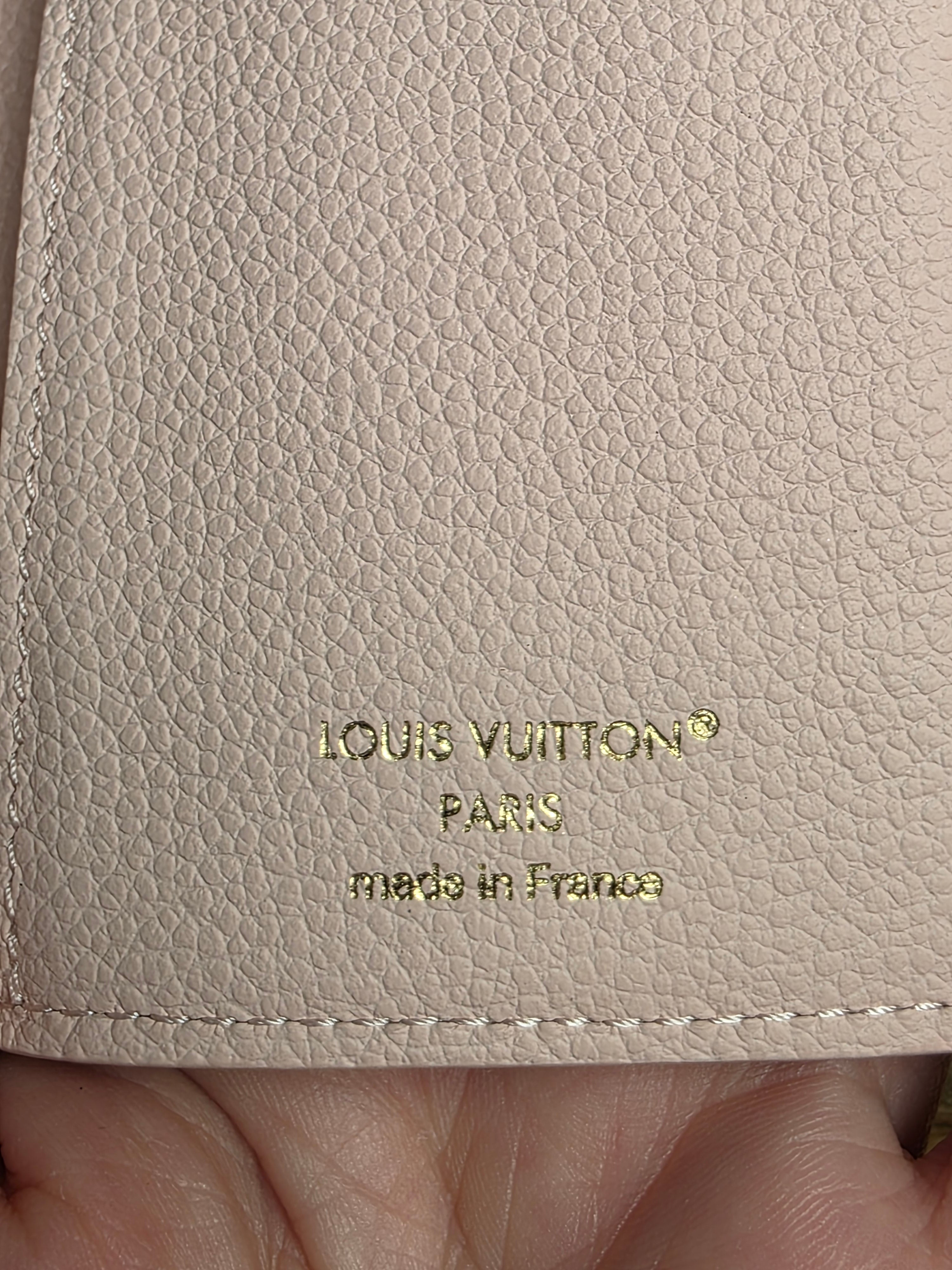 Louis Vuitton Trianon Rose White Victorine Compact Wallet