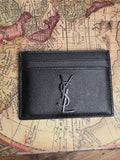 Saint Laurent Black on Black Card Case