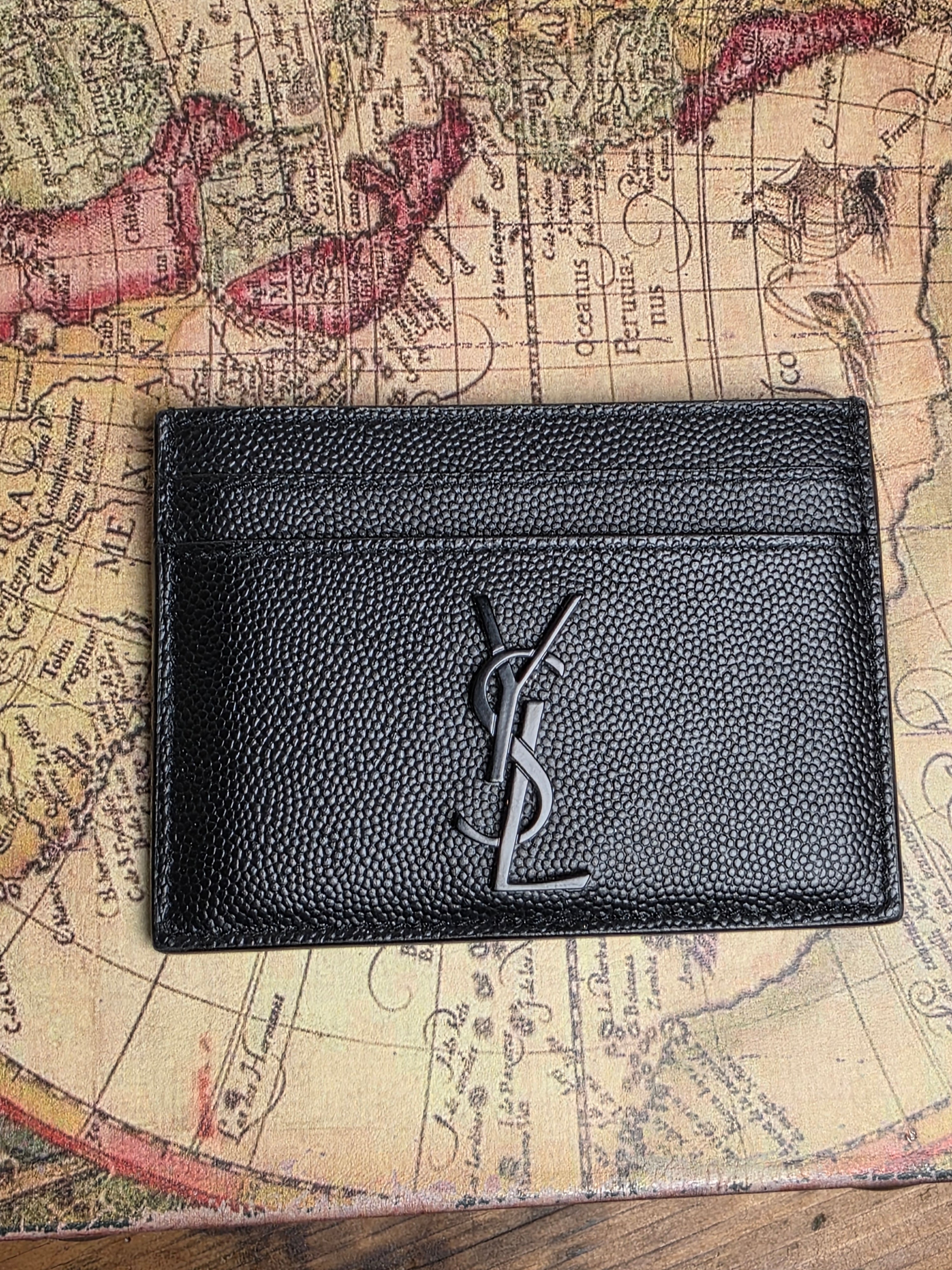 Saint Laurent Black on Black Card Case