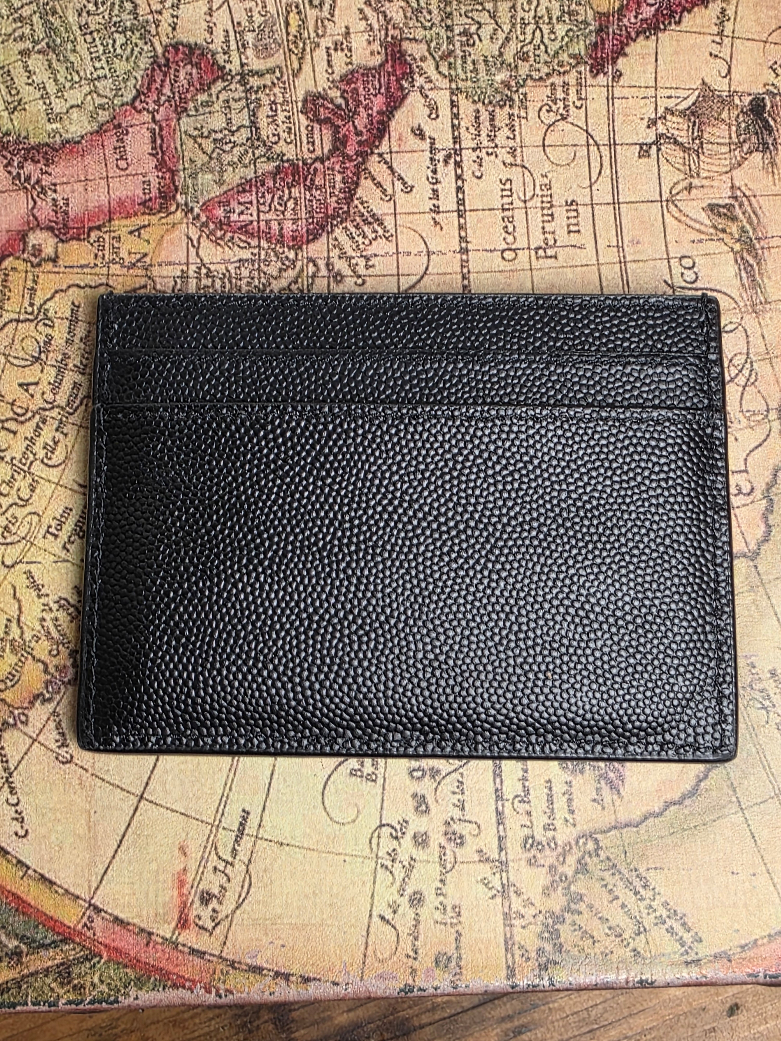 Saint Laurent Black on Black Card Case