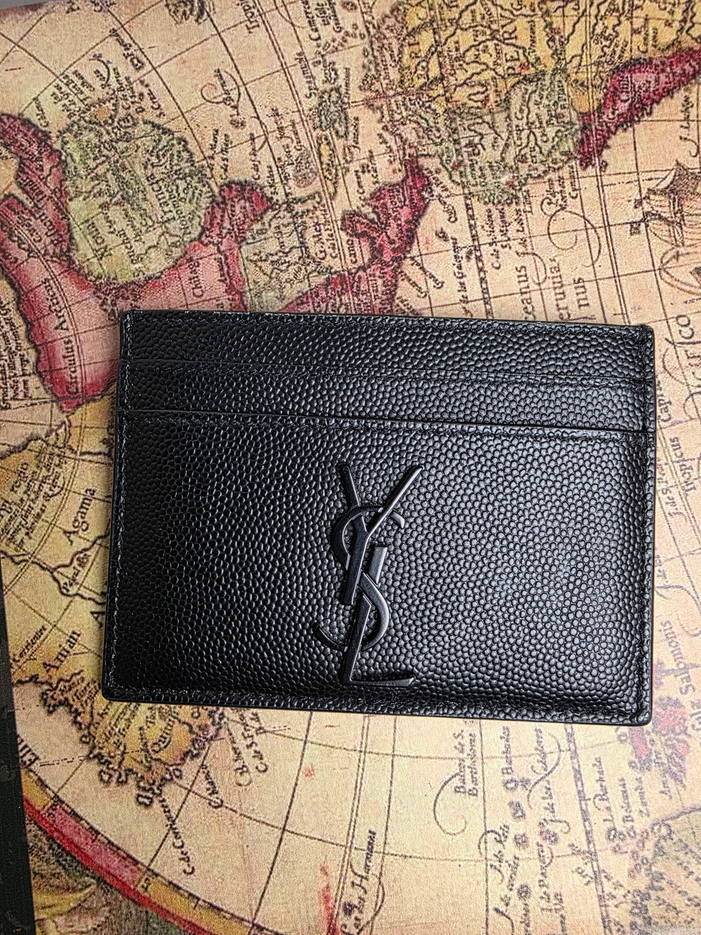 Saint Laurent Black on Black Card Case