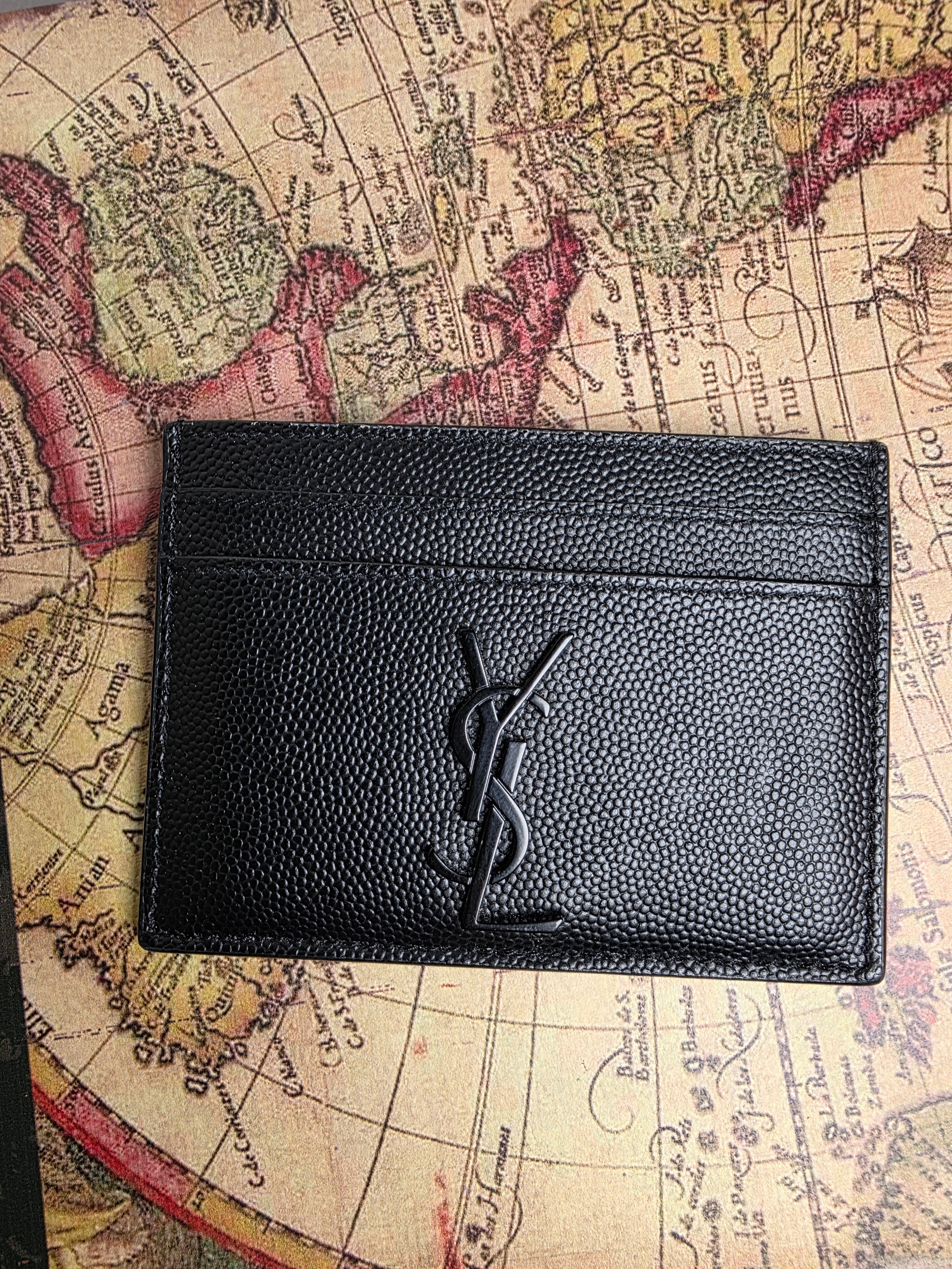 Saint Laurent Black on Black Card Case