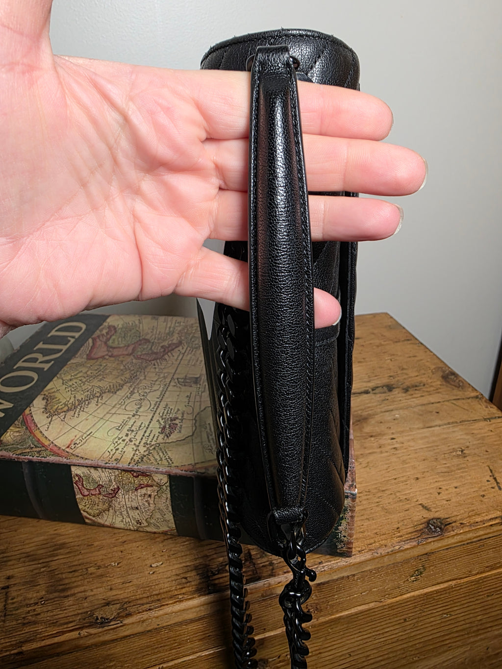 Saint Laurent Medium College Bag Black on Black