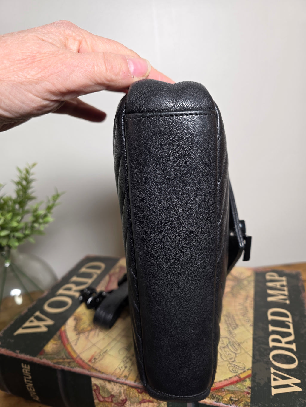 Saint Laurent Medium College Bag Black on Black