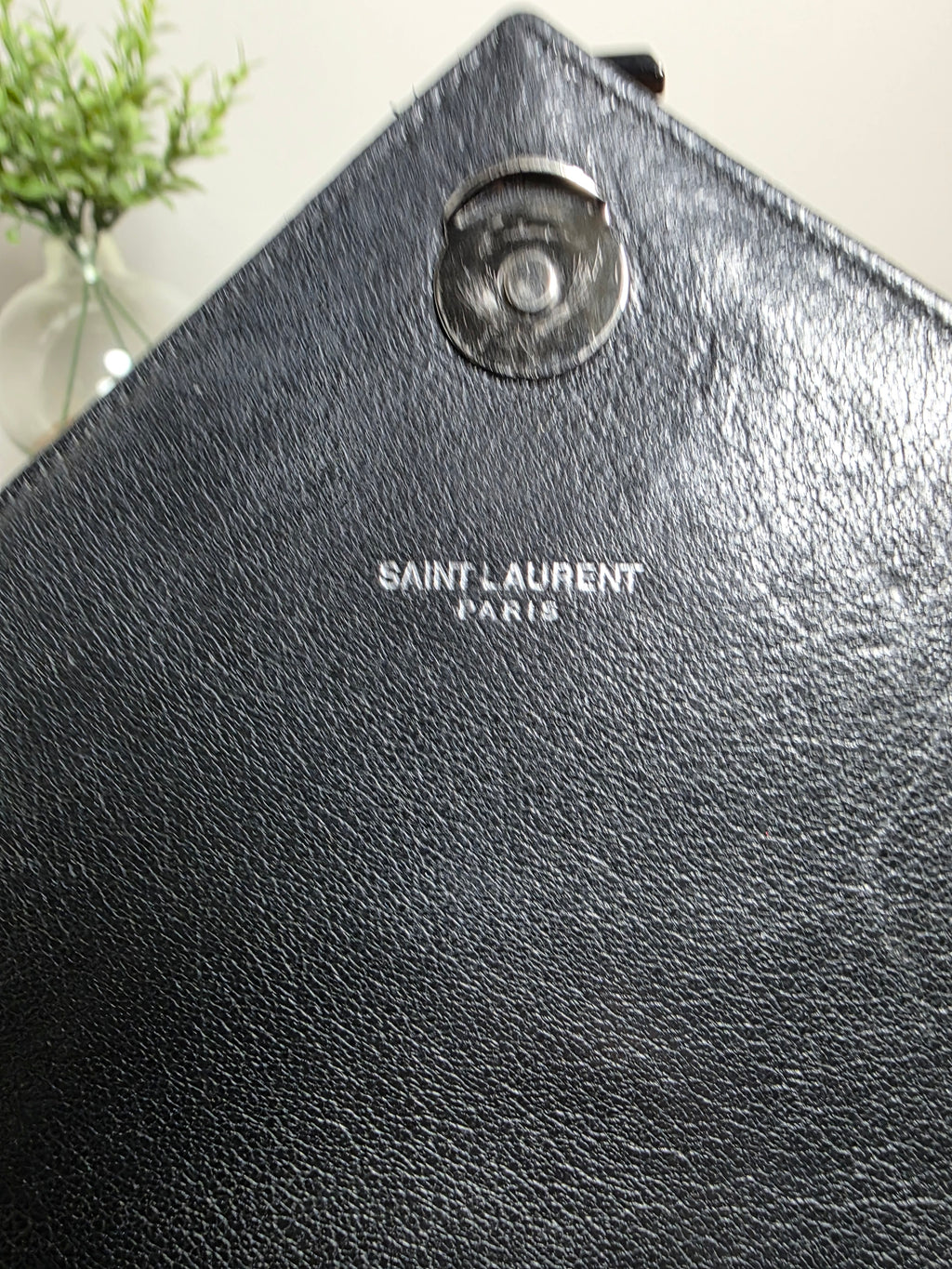 Saint Laurent Medium College Bag Black on Black