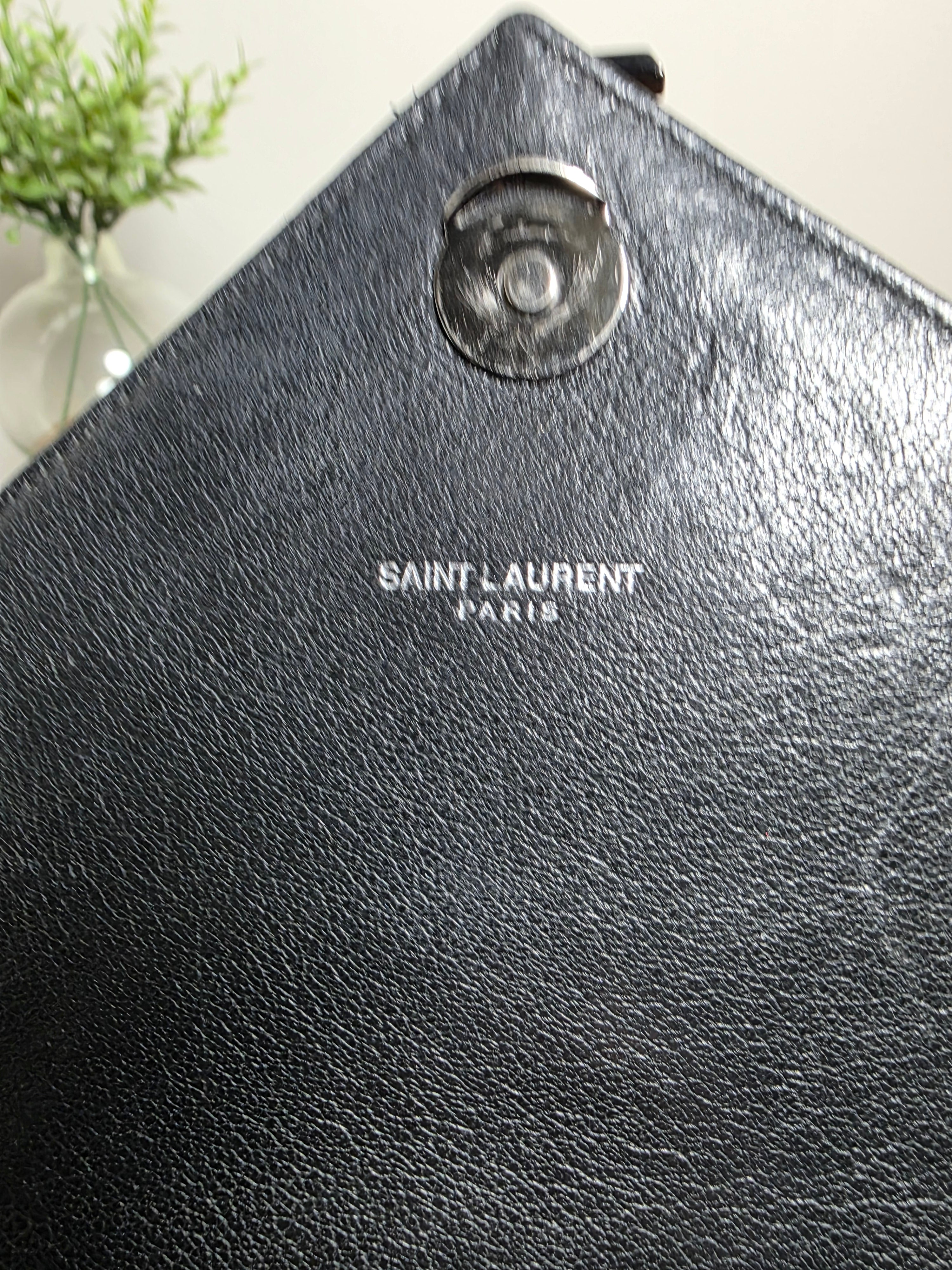 Saint Laurent Medium College Bag Black on Black