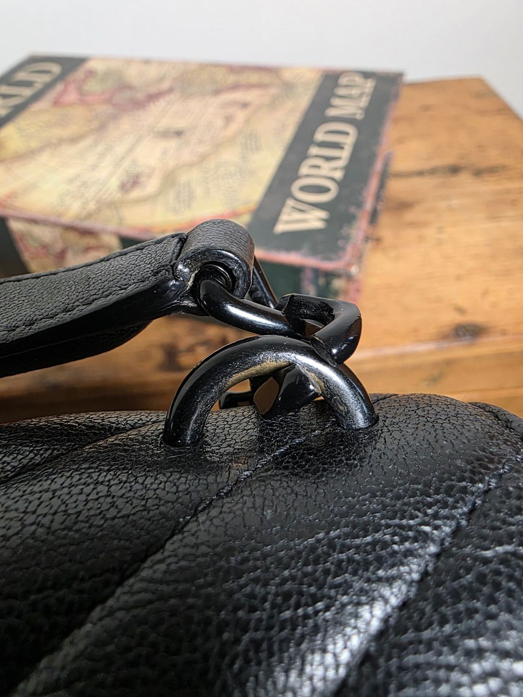 Saint Laurent Medium College Bag Black on Black