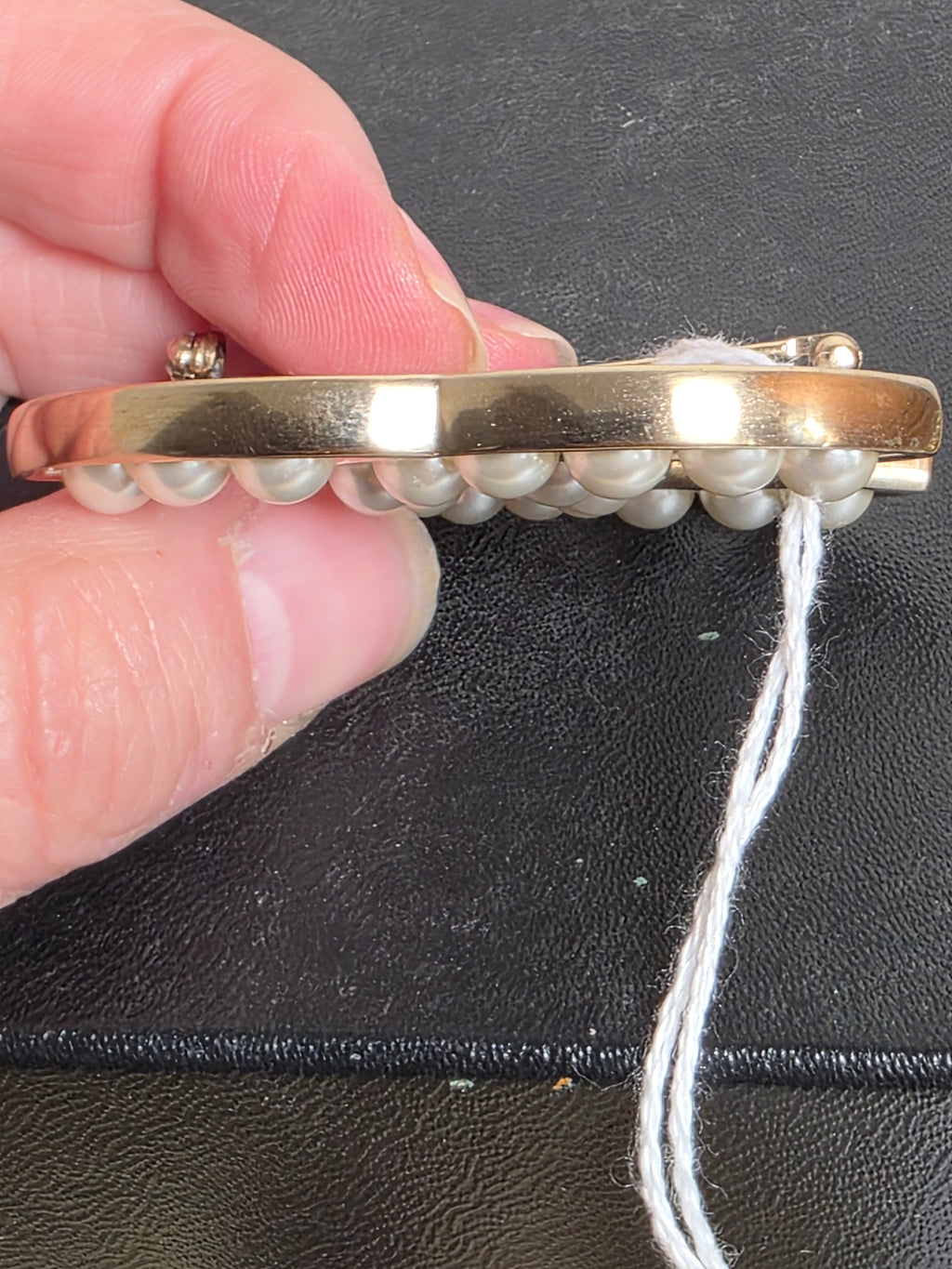 Chanel Pearl CC Brooch