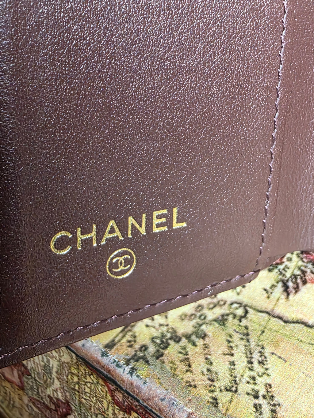 Chanel Black Matelassé 2.55 Compact Flap Wallet